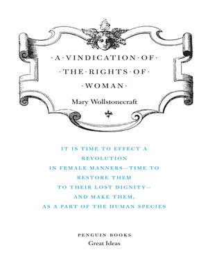 cover image of A Vindication of the Rights of Woman